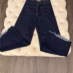 Zara Dark Indigo Flare Jeans